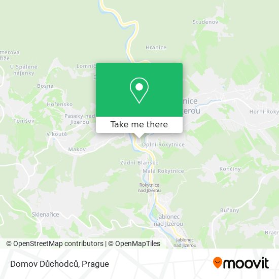 Domov Důchodců map