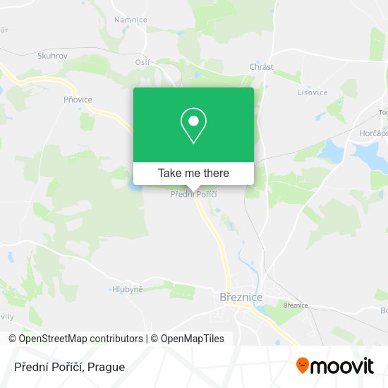 Přední Poříčí map