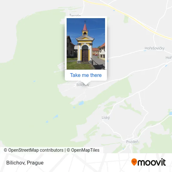 Карта Bílichov