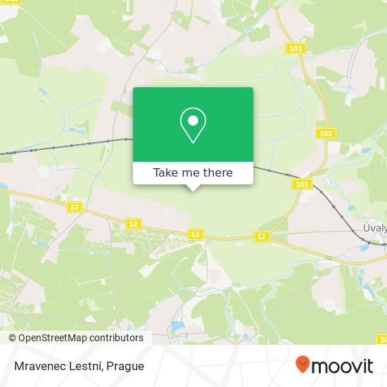 Карта Mravenec Lestní