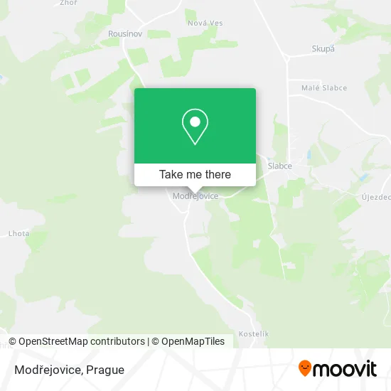 Карта Modřejovice