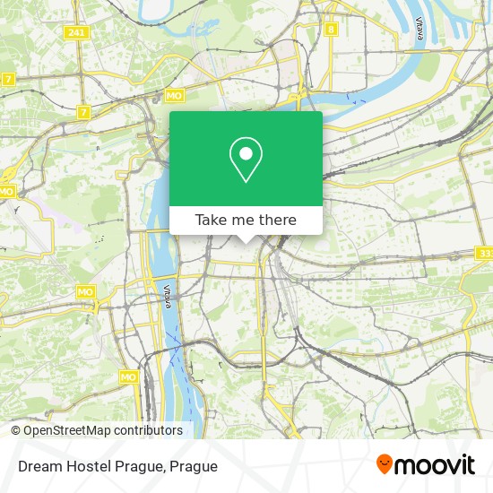 Карта Dream Hostel Prague