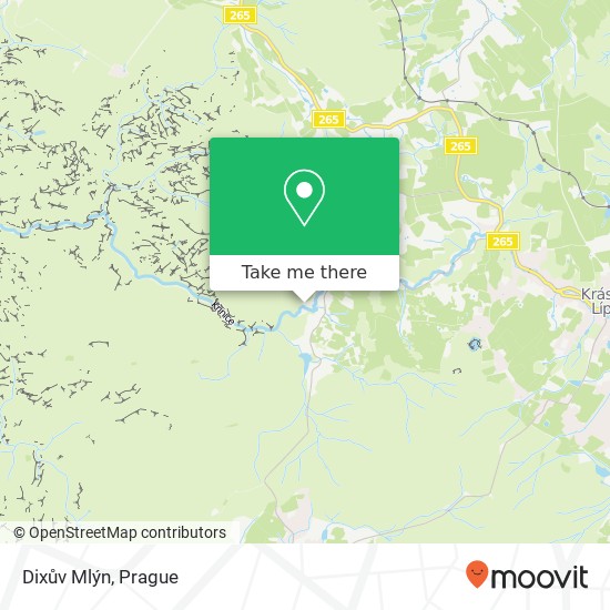 Dixův Mlýn map