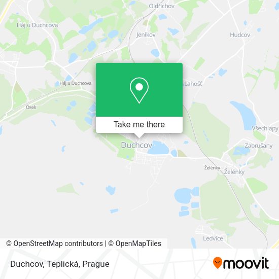 Карта Duchcov, Teplická