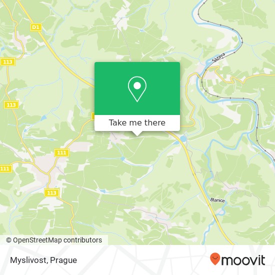 Myslivost map