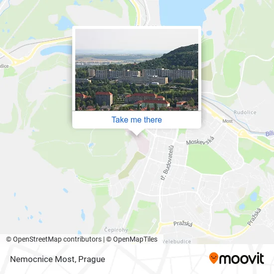 Nemocnice Most map