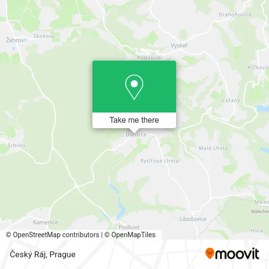 Карта Český Ráj