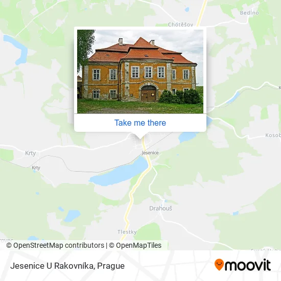 Карта Jesenice U Rakovníka