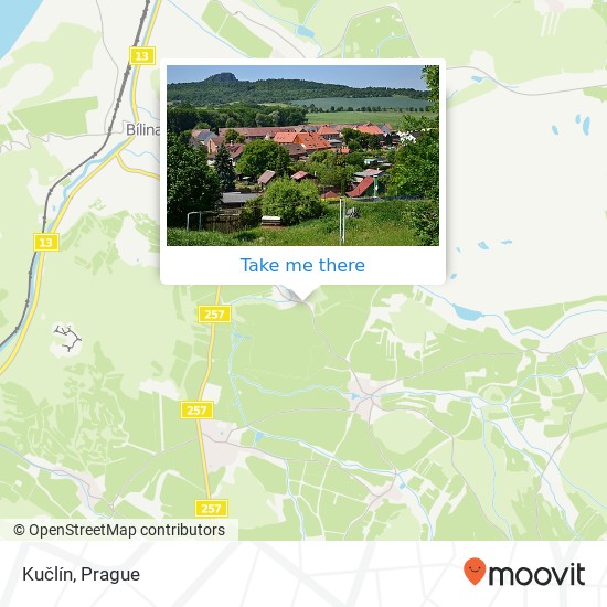 Kučlín map