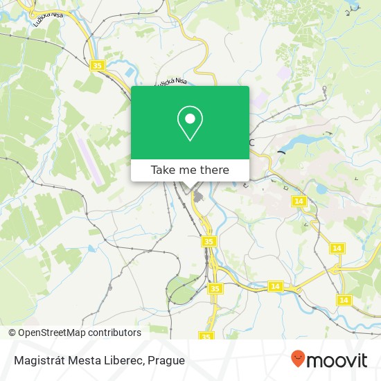Magistrát Mesta Liberec map