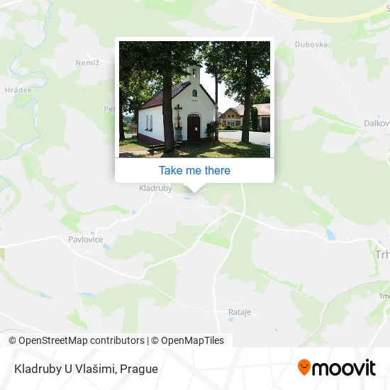 Карта Kladruby U Vlašimi