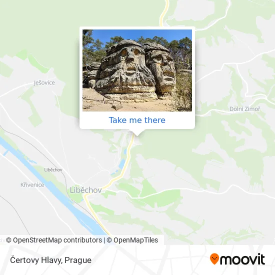 Карта Čertovy Hlavy
