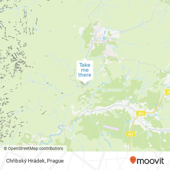 Chřibský Hrádek map