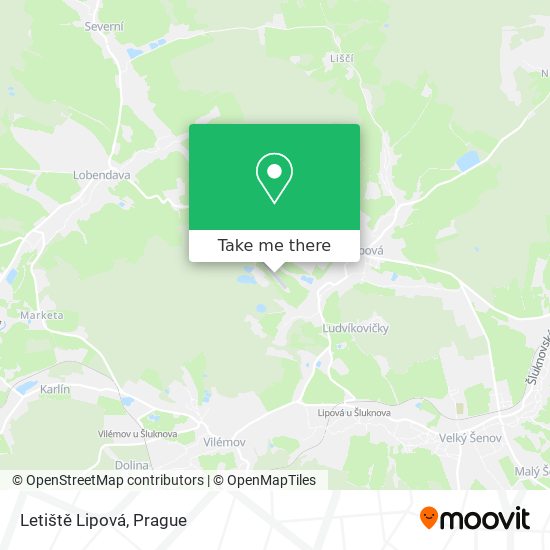 Letiště Lipová map