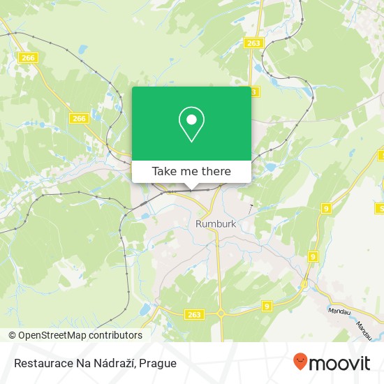 Restaurace Na Nádraží map