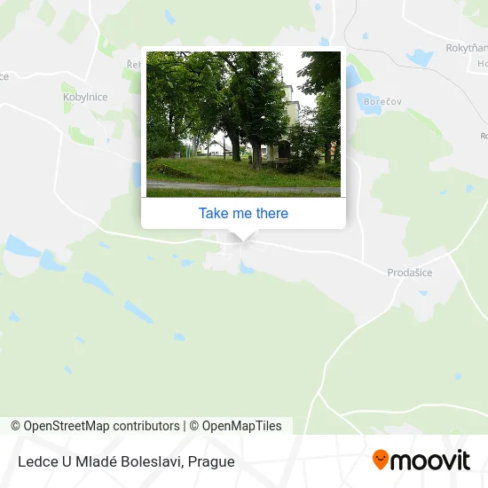Карта Ledce U Mladé Boleslavi