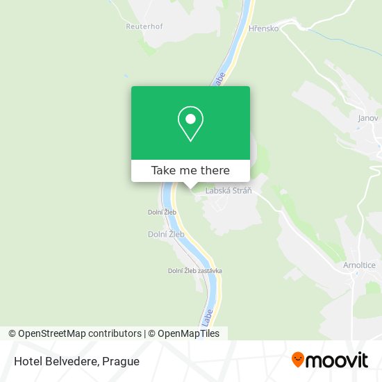 Hotel Belvedere map