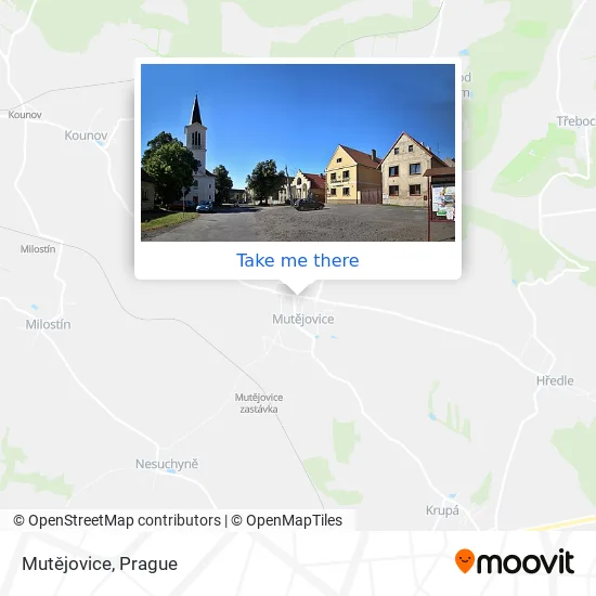 Карта Mutějovice