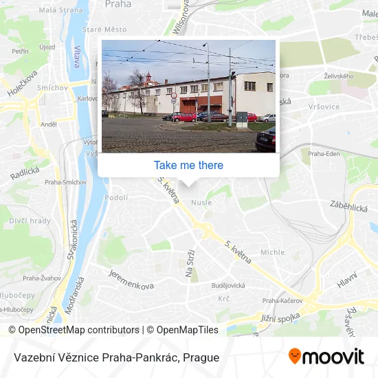 Карта Vazební Věznice Praha-Pankrác