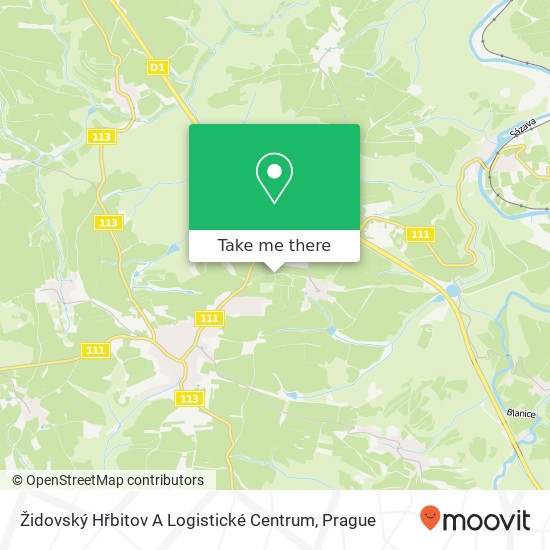 Židovský Hřbitov A Logistické Centrum map