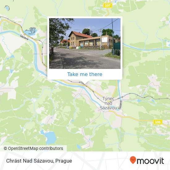 Chrást Nad Sázavou map