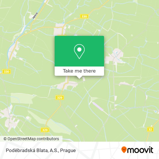 Poděbradská Blata, A.S. map