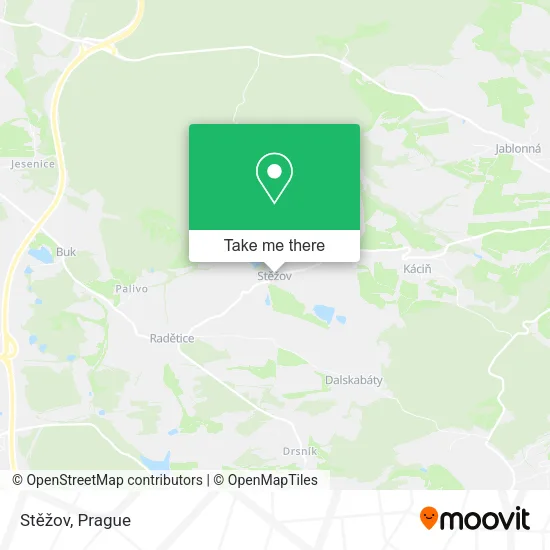 Stěžov map