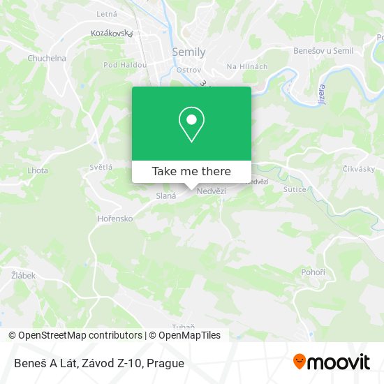 Beneš A Lát, Závod Z-10 map