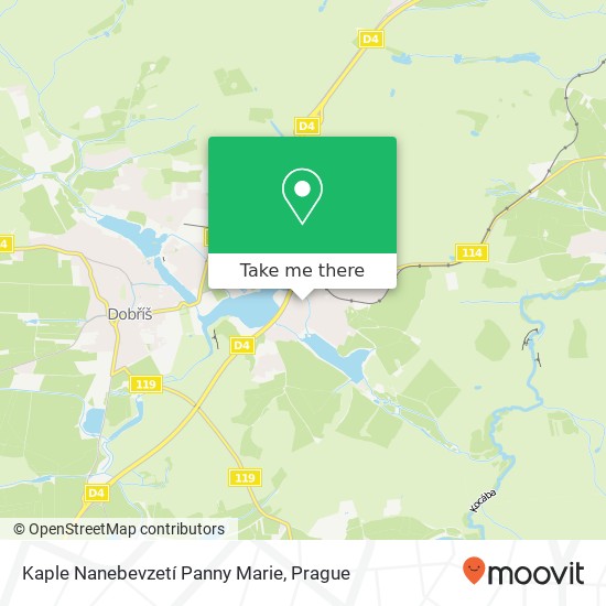 Kaple Nanebevzetí Panny Marie map