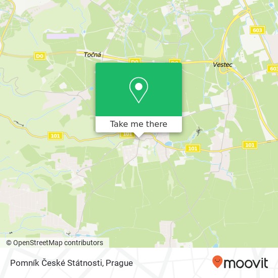 Pomník České Státnosti map