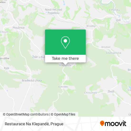 Restaurace Na Klepandě map