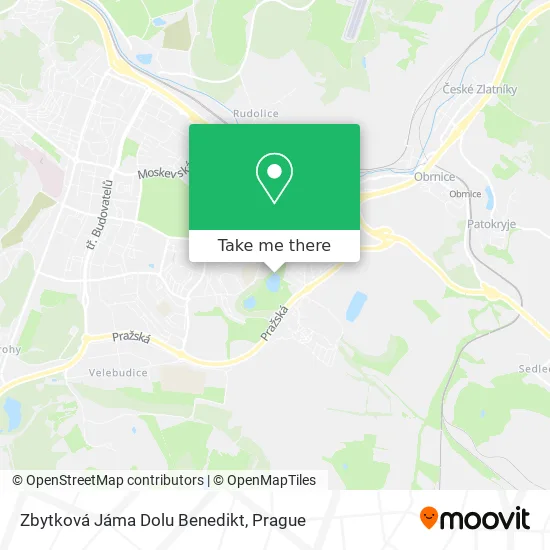 Карта Zbytková Jáma Dolu Benedikt