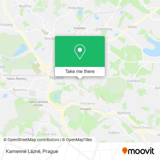 Kamenné Lázně map