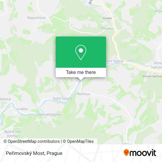 Peřimovský Most map