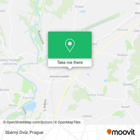 Sběrný Dvůr map