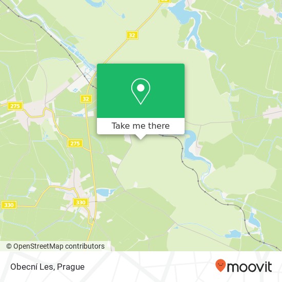 Obecní Les map