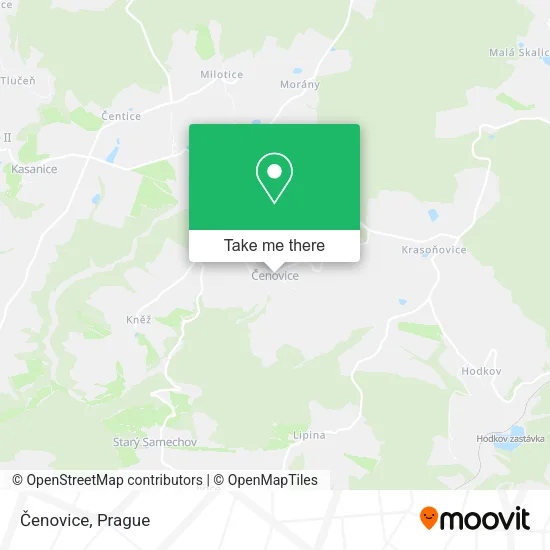 Карта Čenovice