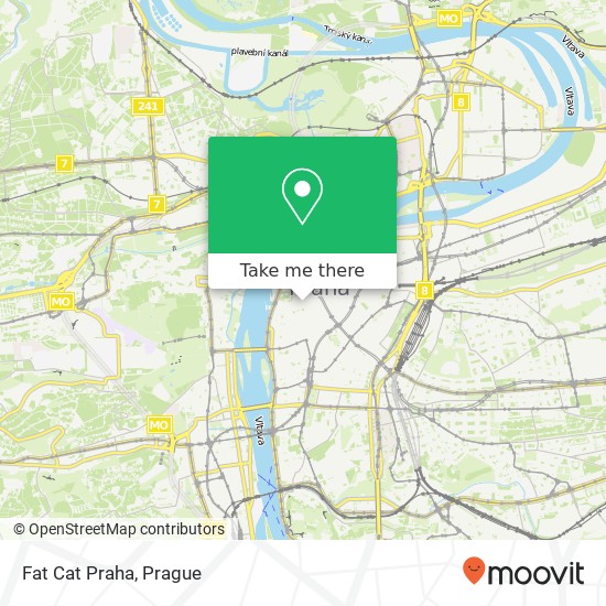 Карта Fat Cat Praha