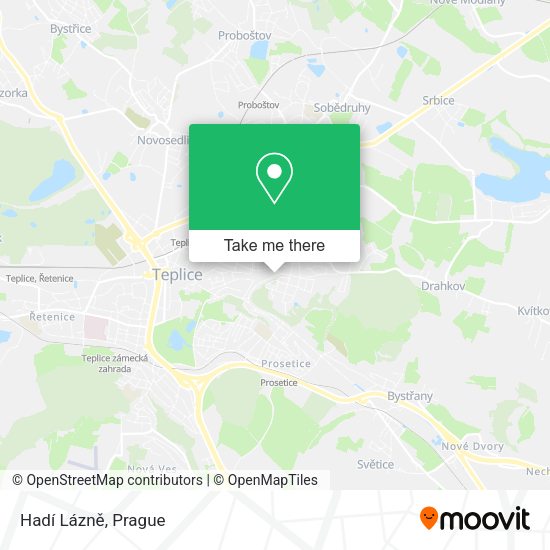 Hadí Lázně map