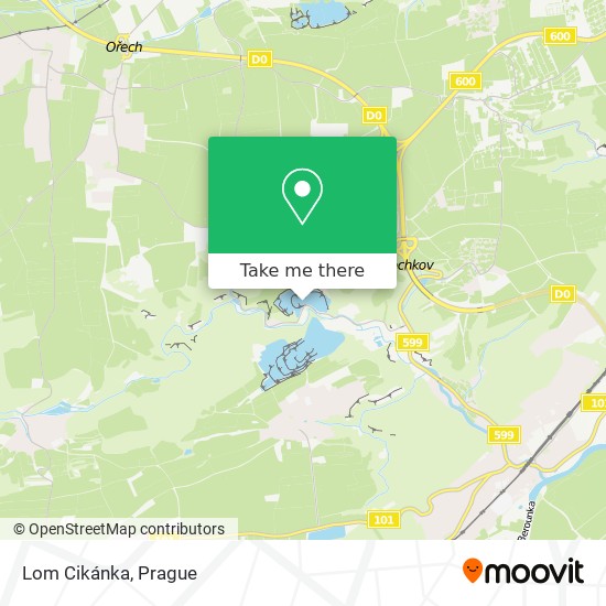 Lom Cikánka map