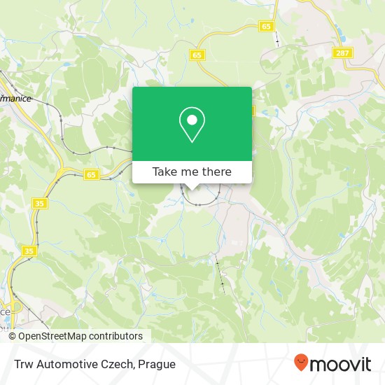 Trw Automotive Czech map