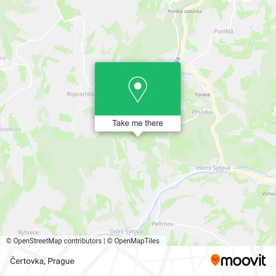 Карта Čertovka