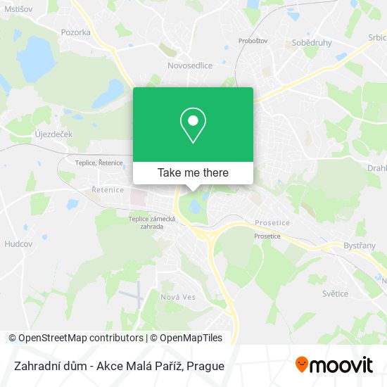 Zahradní dům - Akce Malá Paříž map