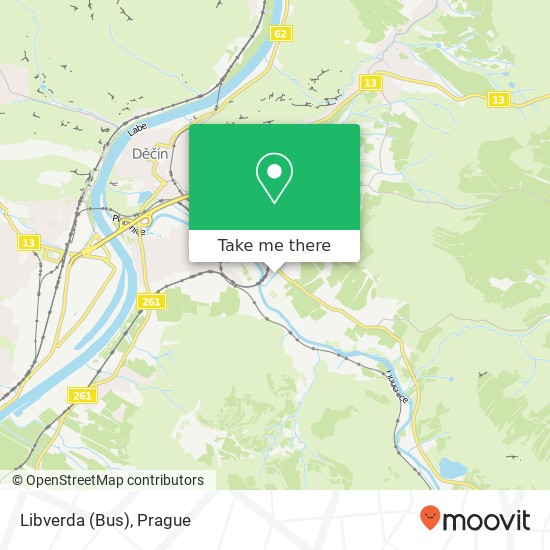 Libverda (Bus) map
