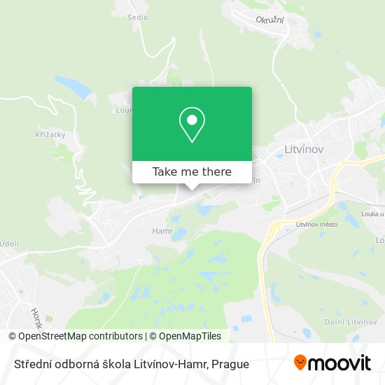 Střední odborná škola Litvínov-Hamr map