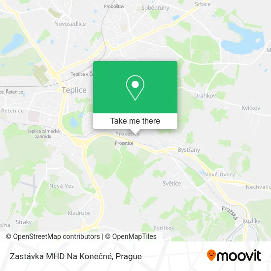 Zastávka MHD Na Konečné map
