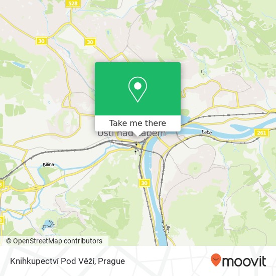 Knihkupectví Pod Věží map