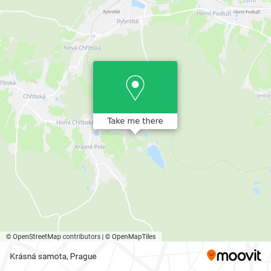 Krásná samota map