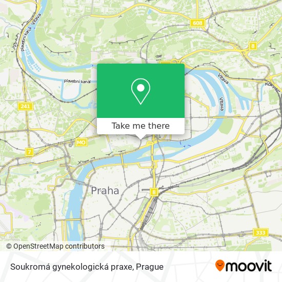 Soukromá gynekologická praxe map