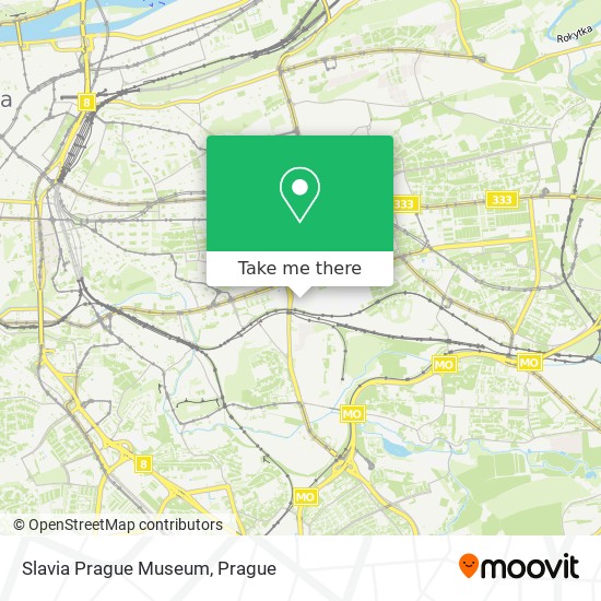 Slavia Prague Museum map